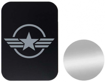 Set 2x Placuta Metalica Pentru Suport Auto Magnetic Cu Adeziv American Army P-B20 