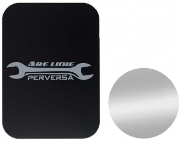 Set 2x Placuta Metalica Pentru Suport Auto Magnetic Cu Adeziv Are Linie Perversa P-B26 