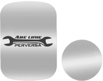 Set 2x Placuta Metalica Pentru Suport Auto Magnetic Cu Adeziv Are Linie Perversa P-S26 