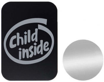 Set 2x Placuta Metalica Pentru Suport Auto Magnetic Cu Adeziv Child Inside P-B37 