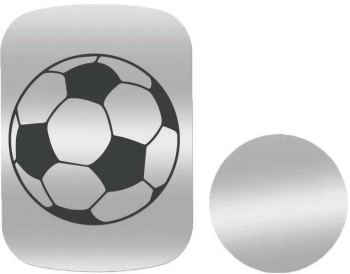 Set 2x Placuta Metalica Pentru Suport Auto Magnetic Cu Adeziv Minge de fotbal P-S30 