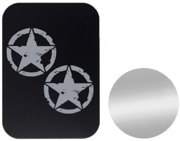 Set 2x Placuta Metalica Pentru Suport Auto Magnetic Cu Adeziv Offroad Stars P-B40 