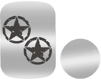 Set 2x Placuta Metalica Pentru Suport Auto Magnetic Cu Adeziv Offroad Stars P-S40 