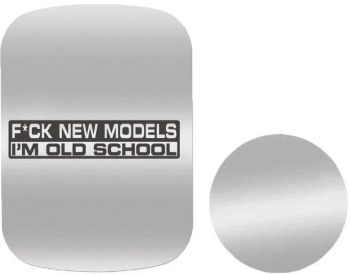 Set 2x Placuta Metalica Pentru Suport Auto Magnetic Cu Adeziv Old School P-S6 