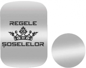 Set 2x Placuta Metalica Pentru Suport Auto Magnetic Cu Adeziv Regele Soseselor P-S23 