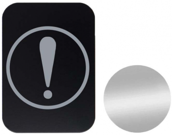 Set 2x Placuta Metalica Pentru Suport Auto Magnetic Cu Adeziv Semn Incepator Auto P-B41 