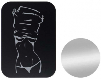 Set 2x Placuta Metalica Pentru Suport Auto Magnetic Cu Adeziv Sexy Girl P-B35 