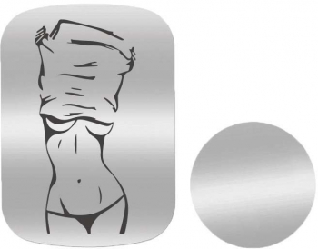 Set 2x Placuta Metalica Pentru Suport Auto Magnetic Cu Adeziv Sexy Girl P-S35 