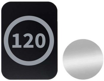 Set 2x Placuta Metalica Pentru Suport Auto Magnetic Cu Adeziv Speed Limit 120Km/h P-B50 