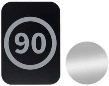 Set 2x Placuta Metalica Pentru Suport Auto Magnetic Cu Adeziv Speed Limit 90Km/h P-B47 