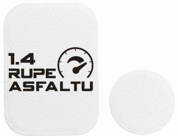 Set 2x Placuta Metalica Pentru Suport Auto Magnetic Cu Adeziv Suprafata piele sintetica 1.4 Rupe Asfaltu P-PW8 