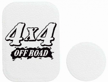Set 2x Placuta Metalica Pentru Suport Auto Magnetic Cu Adeziv Suprafata piele sintetica 4x4 Off Road P-PW29 