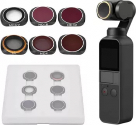 Set 6 Filtre pentru Dji Osmo Pocket UV/CPL/ND4/ND8/ND16/ND32 