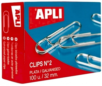 Agrafe pentru birou Apli 32 mm zincate 100 bucati/cutie 