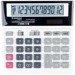 Calculator de birou Donau Tech 155 x 152 x 28 mm 12 digiti alb 