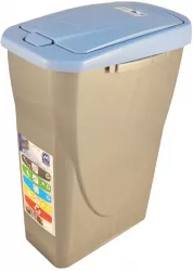 Cos Ecobin pentru colectare selectiva a deseurilor 25 l albastru 