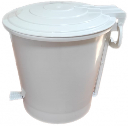 Cos gunoi cu pedala Ergo 10 l alb 