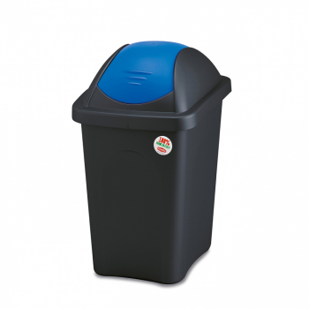 Cos gunoi Multipat 30L capac albastru rezistent durabil colectarea selectiva a deseurilor 
