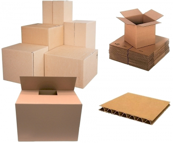 Cutii pliate din carton 600 x 400 x 400 mm 10 bucati/set 