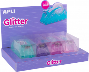 Display Apli dispenser cu banda adeziva transparenta 19 x 33 mm 4 bucati/set 