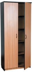 Dulap inalt Office Line PAL stejar/negru 80x36x185 cm 