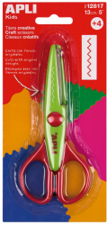 Foarfeca creativa Apli verde 13 cm taiere in zig-zag 