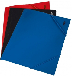 Mapa documente A4 plastic inchidere cu elastic albastru 