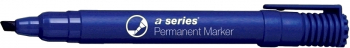 Marker permanent A-series varf retezat 2-5 mm albastru 
