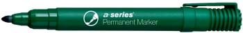 Marker permanent A-series varf rotund 2 mm verde 