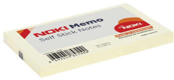 Notite adezive Noki 75 x 125 mm galben 100 file/set 