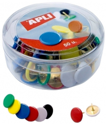 Pioneze colorate 50 bucati/cutie 