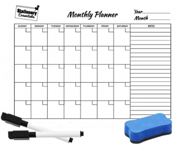 Planner magnetic lunar cu markere magnetice si burete 22cm x 30cm Vivo 9252 