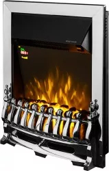 Semineu Electric Galileo Silver - Art Flame - 592 x 185 x 482 mm - 2000W - Telecomanda - Termostat 
