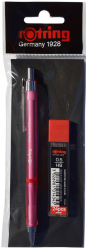 Set creion mecanic Rotring Visuclick 0.5 mm + etui 24 mine diverse culori 