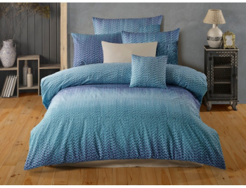 Lenjerie pat dublu Ocean Studio Casa 100 Bumbac ranforce Cearceaf pilota 200 x 200 cm Cearceaf pat 220 x 240 cm 2 fete de perna 50 x 70 