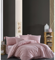 Lenjerie pat dublu Waffle Rose Studio Casa 100 Bumbac Krep Cearceaf pilota 200 x 220 cm Cearceaf pat 240 x 260 cm 2 fete de perna 50 x 