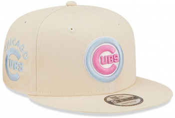Sapca New Era 9fifty chicago cubs pastel patch bej 