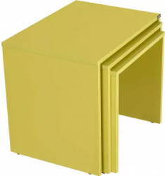 Set 3 Masute Cafea Zigon Adore Verde 55 X 47 X 40 Cm 
