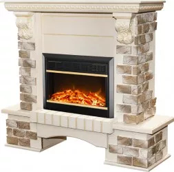 Semineu Electric Topaz si Mars - Art Flame - 1090 x 330 x 1100 mm - 1500W - Display manual - Telecomanda 