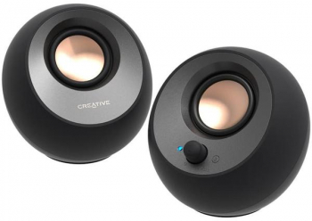 Boxe Creative Pebble v3 2.0 Bluetooth 5.0 USB-C/A and Aux-in Negru
