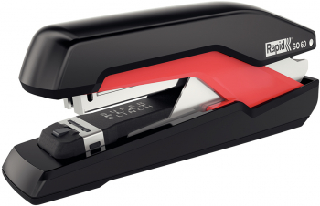 Capsator plastic Rapid Supreme Omnipress SO60 Full Strip 60 coli capsare plata cutie rosu-negru 