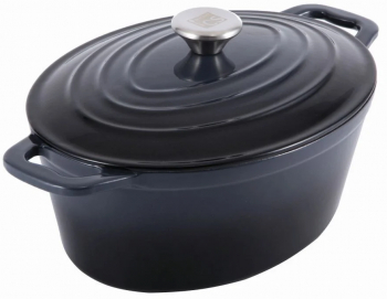 Cratita Carl Schmidt Sohn-Xanten fonta emailata 36x19 cm negru 