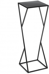 Metal modern negru cu flori de 70 cm