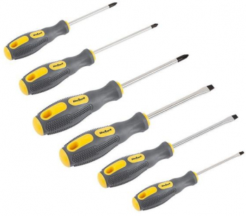 Set 6 șurubelnițe CrV vârf magnetic Rebel Tools