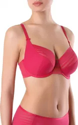 Sutien cu arcuri si cupe moi Conte Elegant Sport Glam RB6047 - Crimson 70D 