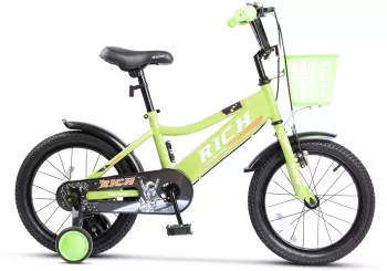 Bicicleta Copii 3-5 ani Rich R1405A 14 Verde/Alb 