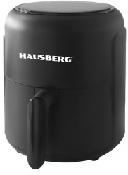 Friteuza cu aer cald HAUSBERG HB-2356 1000-1200 W 2.6 litri temporizator 30 min termostat reglabil 80 - 200 grade C 5 programe gatit p 