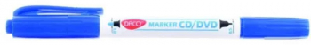 Marker CD/DVD Daco 2 Capete Albastru 