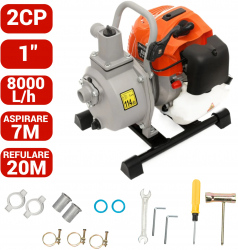 Motopompa pe benzina 2CP 2 timpi 1 tol KD5060 