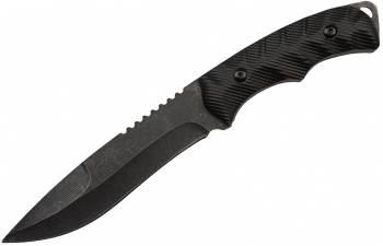 Cutit de vanatoare IdeallStore® Redemption Assault 25.5 cm negru teaca inclusa 